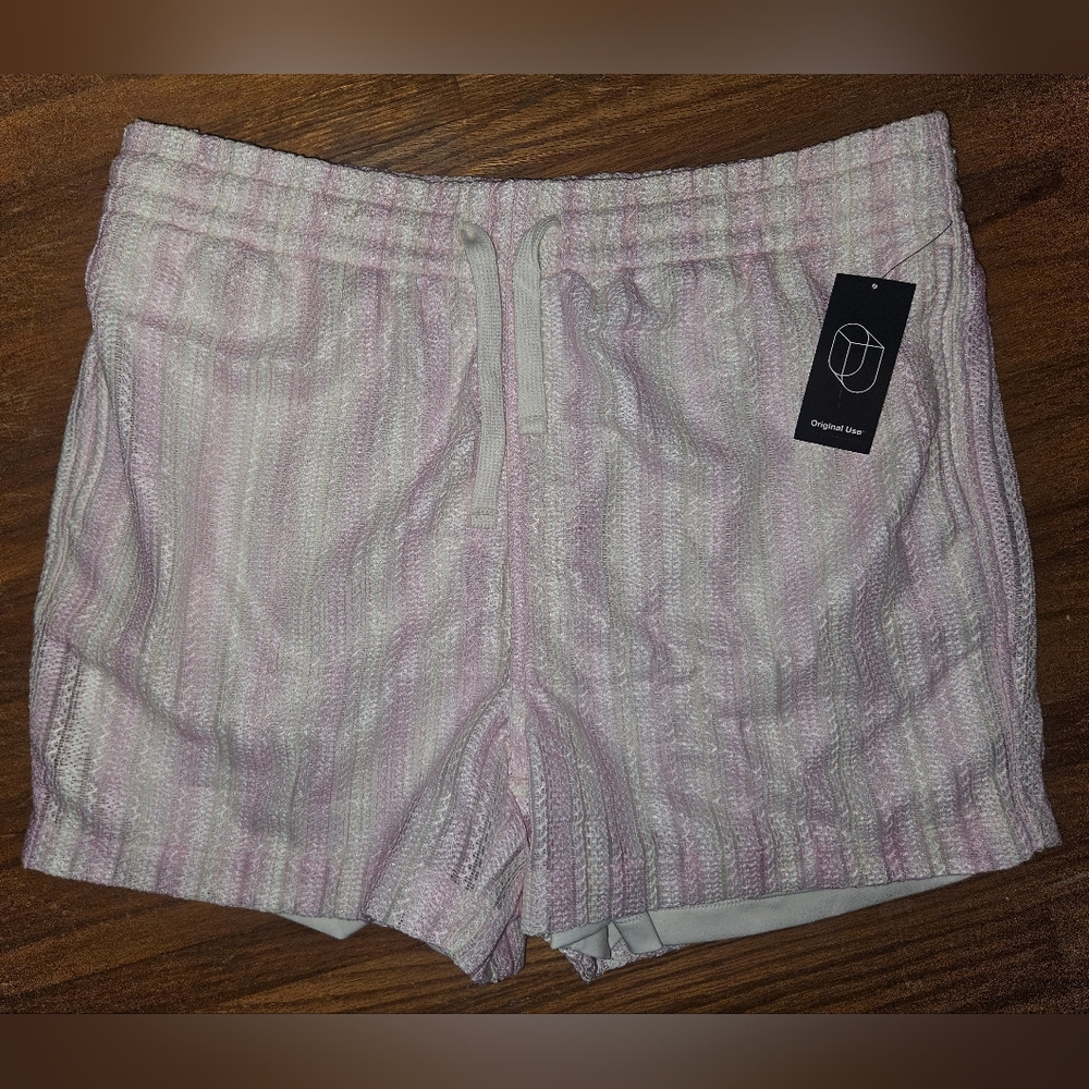 NWT Set Of Pink & White Crochet Resort Button-up Top(XXL) & Shorts(L) - Picture 5 of 16
